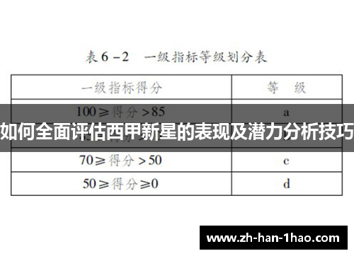 如何全面评估西甲新星的表现及潜力分析技巧 如何全面评估西甲新星的表现及潜力分析技巧